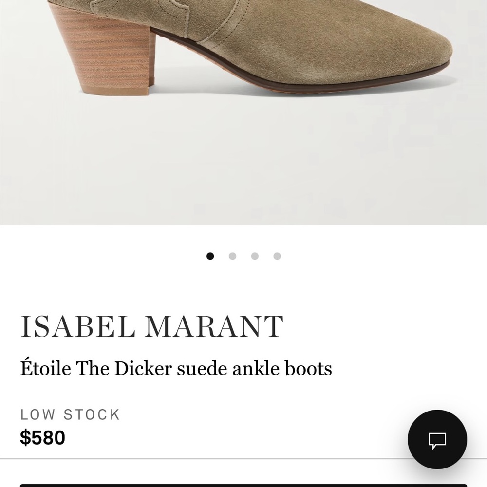 Isabel Marant suede booties with western vibe; soft brown/tan - Picture 3 of 12